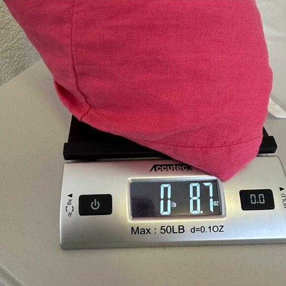 Cut Loose 100% Linen A-Line Skirt Size L Pink Ankle Length Pockets Lagenlook - Picture 10 of 10